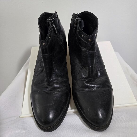 Black ankle boot size 6 - Picture 1 of 4